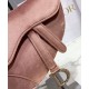 Replica Christian Dior Mini Saddle Velvet Bag Pink