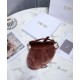 Replica Christian Dior Mini Saddle Velvet Bag Pink