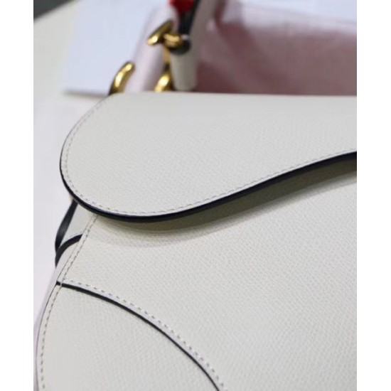 Fake Christian Dior Saddle Bag M0446 White Replica