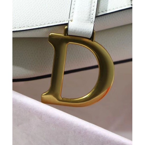 Fake Christian Dior Saddle Bag M0446 White Replica