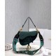 Fake Christian Dior Saddle Original Oblique Embroidered Canvas Bag Green Replica Fake Christian Dior Saddle Original Oblique Embroidered Canvas Bag Green Replica