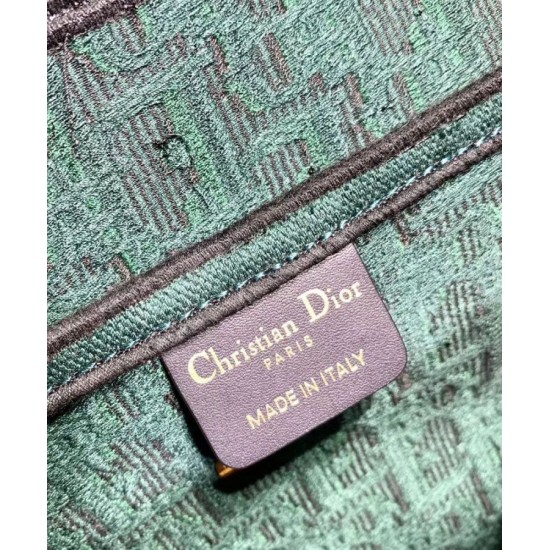 Fake Christian Dior Saddle Original Oblique Embroidered Canvas Bag Green Replica Fake Christian Dior Saddle Original Oblique Embroidered Canvas Bag Green Replica