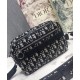 Replica Christian Dior Safari Dior Oblique Messenger Bag Dark Blue