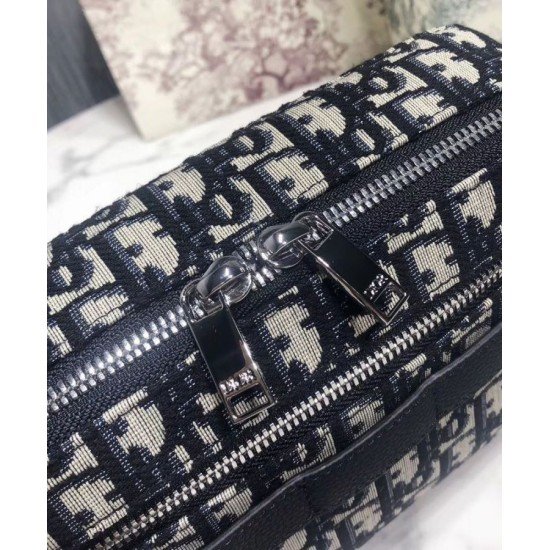 Replica Christian Dior Safari Dior Oblique Messenger Bag Dark Blue