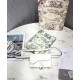 Replica Christian Dior Saddle Belt Clutch White