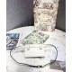 Replica Christian Dior Saddle Belt Clutch White
