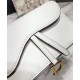 Replica Christian Dior Saddle Belt Clutch White