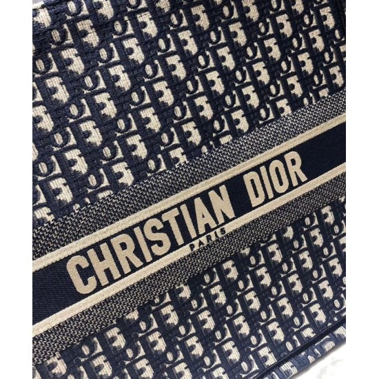 Replica Christian Dior Book Tote bag M1286 Dark Blue