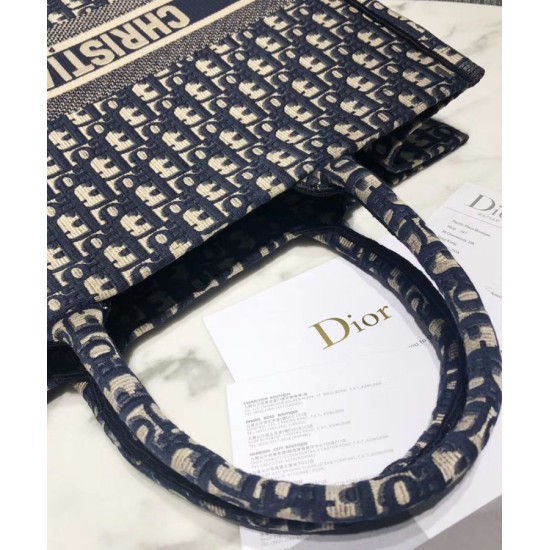 Replica Christian Dior Book Tote bag M1286 Dark Blue