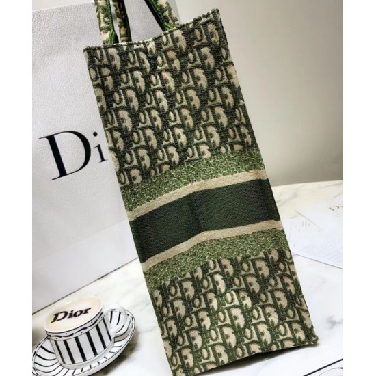 Fake Christian Dior Book Tote bag M1286 Green Replica