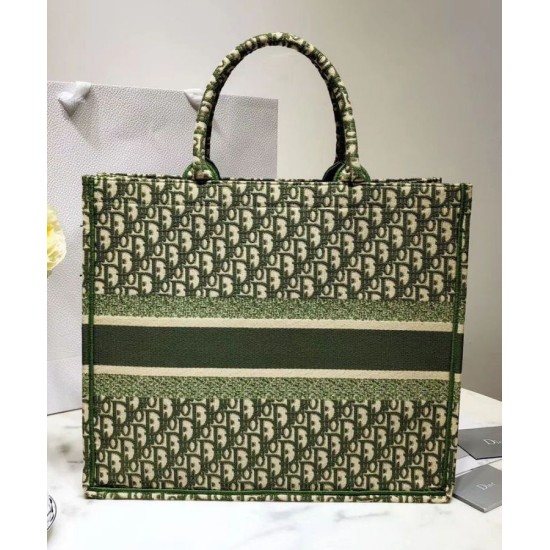 Fake Christian Dior Book Tote bag M1286 Green Replica
