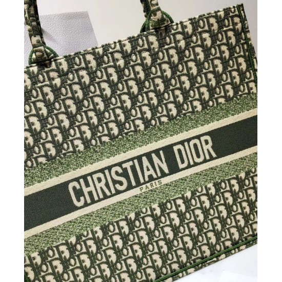 Fake Christian Dior Book Tote bag M1286 Green Replica