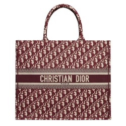 Fake Christian Dior Book Tote bag M1286 Red Replica