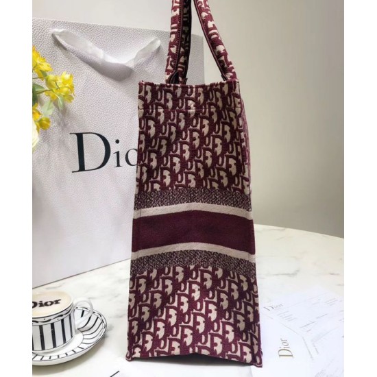 Fake Christian Dior Book Tote bag M1286 Red Replica