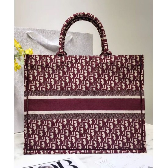 Fake Christian Dior Book Tote bag M1286 Red Replica