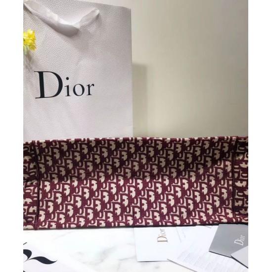 Fake Christian Dior Book Tote bag M1286 Red Replica