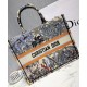 Replica Christian Dior Book Tote Bag In Embroidered Canvas Green