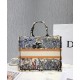 Replica Christian Dior Book Tote Bag In Embroidered Canvas Green