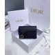 Replica Christian Dior Saddle Calfskin Wallet Black