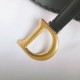 Replica Christian Dior Grooved Edge Saddle Bag Black