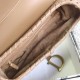 Replica Christian Dior Grooved Edge Saddle Bag Brown