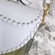 Fake Christian Dior Grooved Edge Saddle Bag White Replica