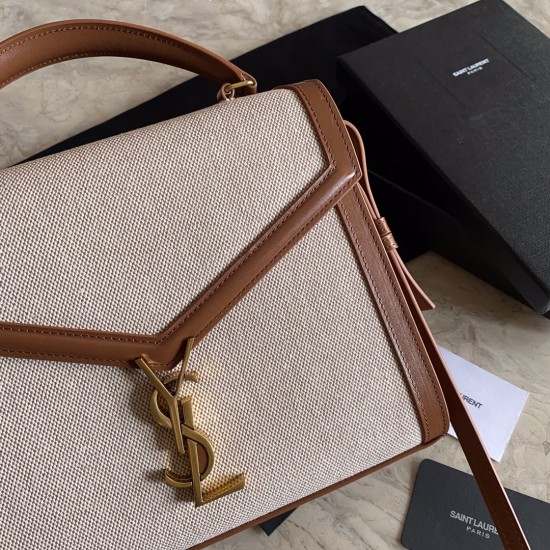 Fake YSL Saint Laurent Cassandra Medium Top Handle Bag Replica