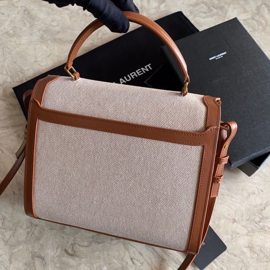 Fake YSL Saint Laurent Cassandra Medium Top Handle Bag Replica