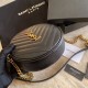 Replica YSL Saint Laurent Vinyle Round Camera Bag Black
