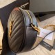 Replica YSL Saint Laurent Vinyle Round Camera Bag Black