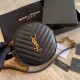 Replica YSL Saint Laurent Vinyle Round Camera Bag Black