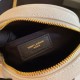Replica YSL Saint Laurent Vinyle Round Camera Bag White