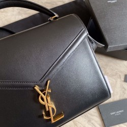 Fake YSL Saint Laurent Cassandra Medium Bag Black Replica