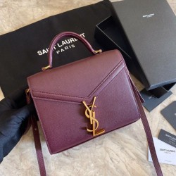 Replica YSL Saint Laurent Cassandra Medium Bag Claret