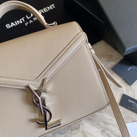 Fake YSL Saint Laurent Cassandra Medium Bag Apricot Replica Replica YSL Saint Laurent Cassandra Medium Bag Apricot