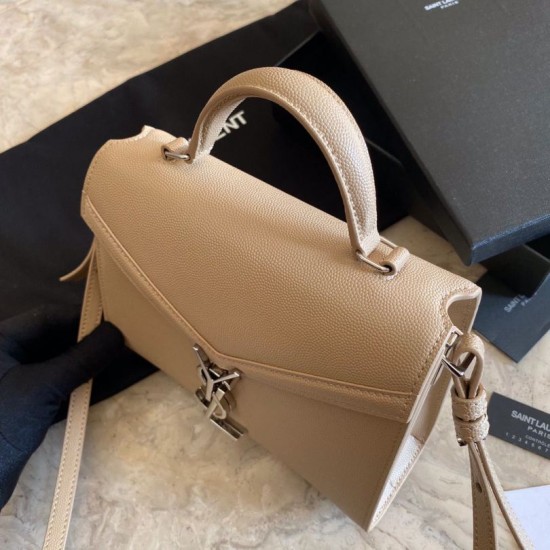 Fake YSL Saint Laurent Cassandra Medium Bag Apricot Replica Replica YSL Saint Laurent Cassandra Medium Bag Apricot