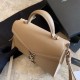 Fake YSL Saint Laurent Cassandra Medium Bag Apricot Replica Replica YSL Saint Laurent Cassandra Medium Bag Apricot