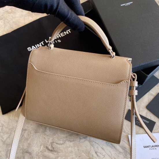 Fake YSL Saint Laurent Cassandra Medium Bag Apricot Replica Replica YSL Saint Laurent Cassandra Medium Bag Apricot