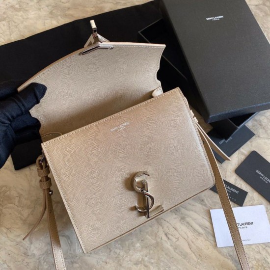 Fake YSL Saint Laurent Cassandra Medium Bag Apricot Replica Replica YSL Saint Laurent Cassandra Medium Bag Apricot