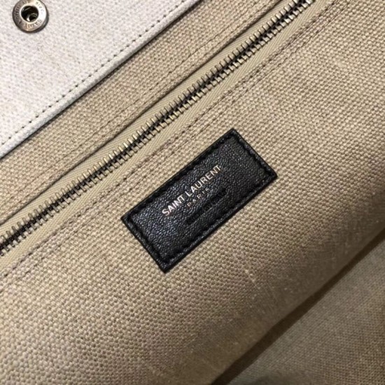 Replica YSL Saint Laurent Rive Gauche Tote Bag Beige