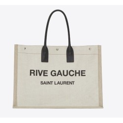 Replica YSL Saint Laurent Rive Gauche Tote Bag Beige