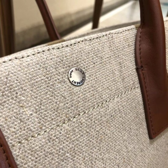 Replica YSL Saint Laurent Rive Gauche Tote Bag Gray