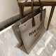 Replica YSL Saint Laurent Rive Gauche Tote Bag Gray