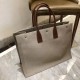 Replica YSL Saint Laurent Rive Gauche Tote Bag Gray