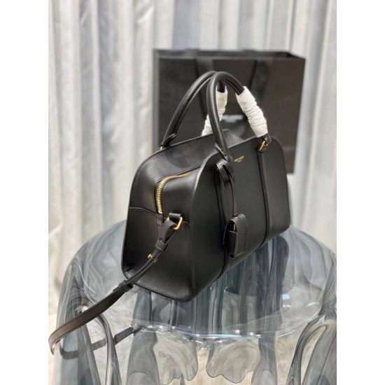 Replica YSL Saint Laurent Lock Baby Duffle Bag Black
