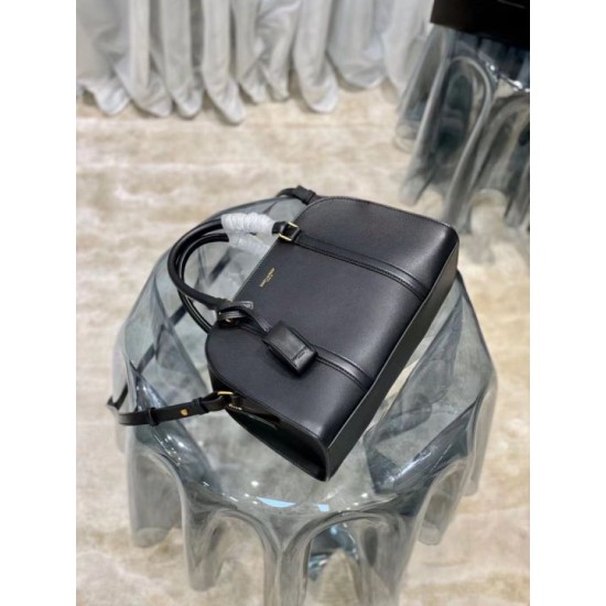 Replica YSL Saint Laurent Lock Baby Duffle Bag Black