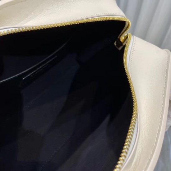 Replica YSL Saint Laurent Lock Baby Duffle Bag Beige