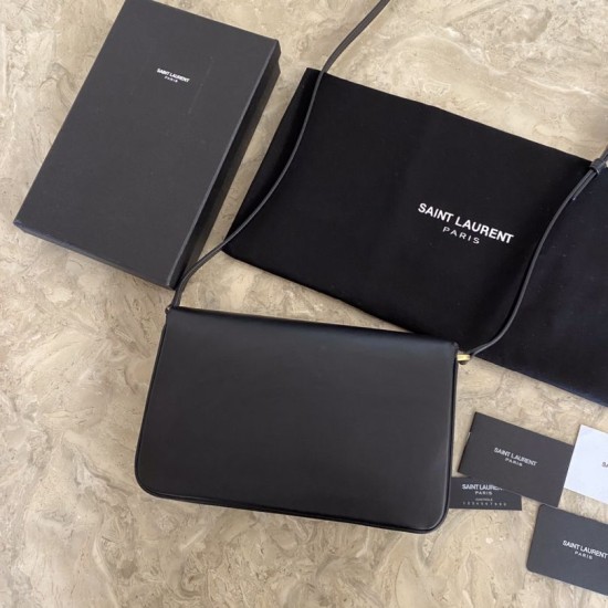 Fake YSL Saint Laurent Le Maillon Satchel Bag Black Replica