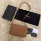 Replica YSL Saint Laurent Le Maillon Satchel Bag Brown