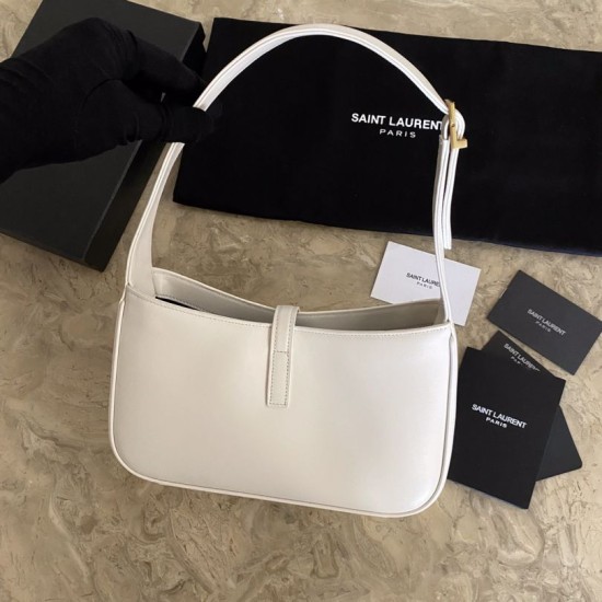 Replica YSL Saint Laurent hobo bag White